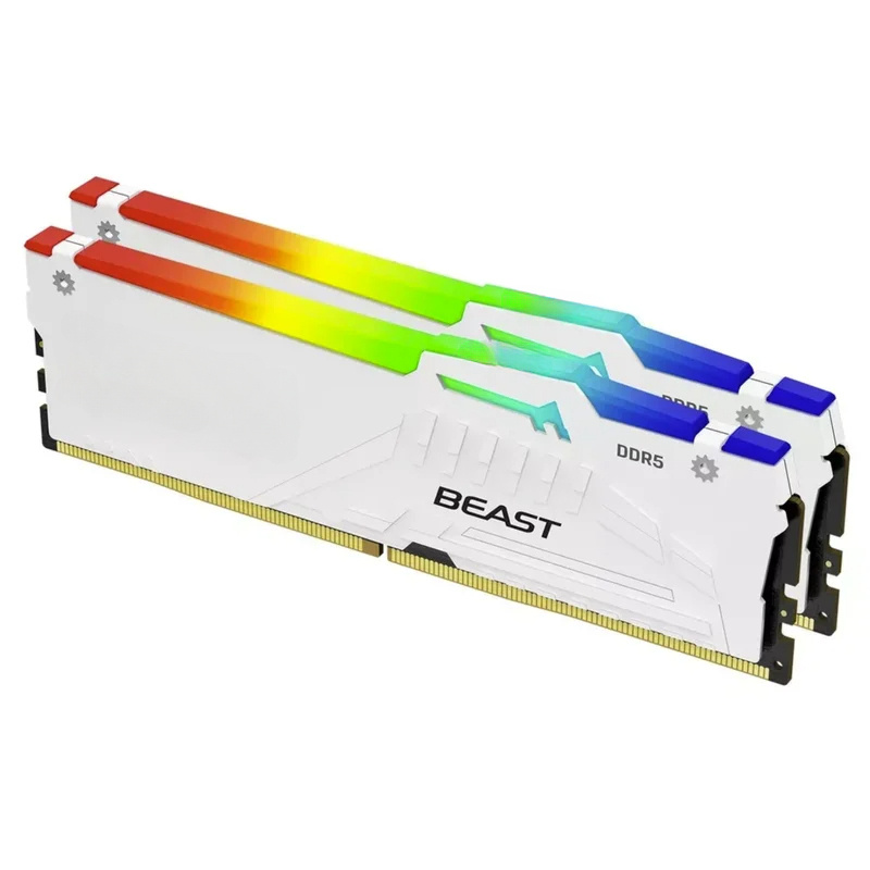 Kingston FURY White RGB 32G(2x - 64Gb Ddr5 6000Mhz Cl30 2X32Gb Desktop recensione e prezzo